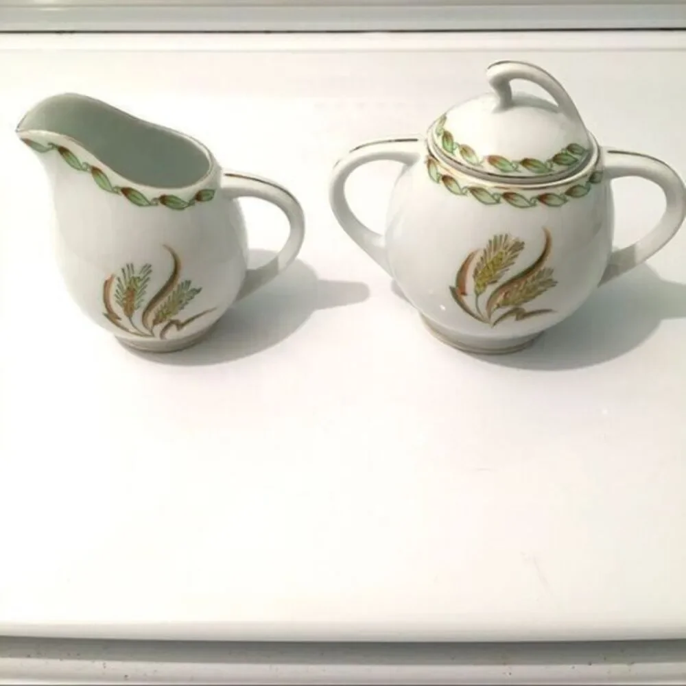 Ohata China Sugar & Creamer Wheat Japan